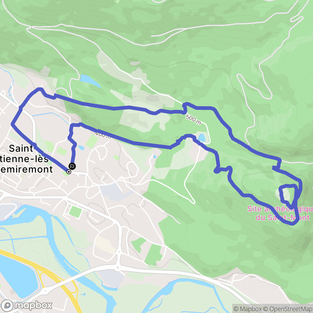 Saint Etienne  les Remiremont: routekaart voor buitenactiviteiten - France