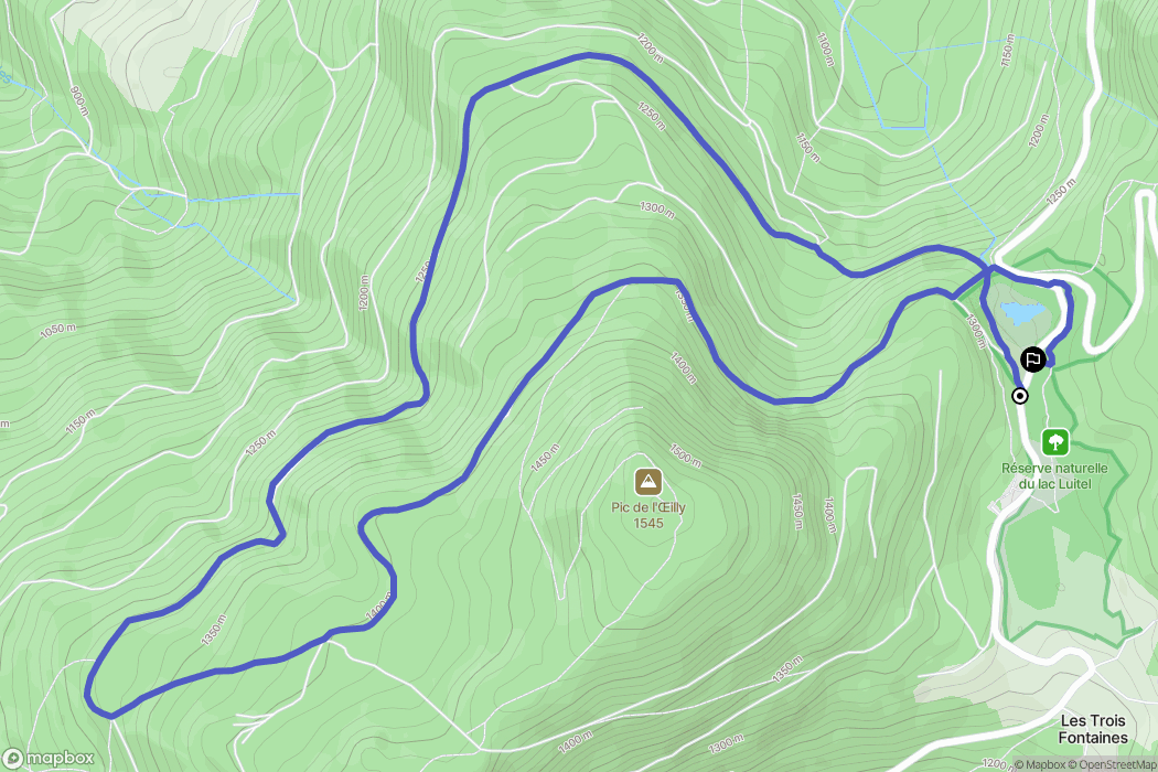 Séchilienne : carte du parcours de randonnée - France