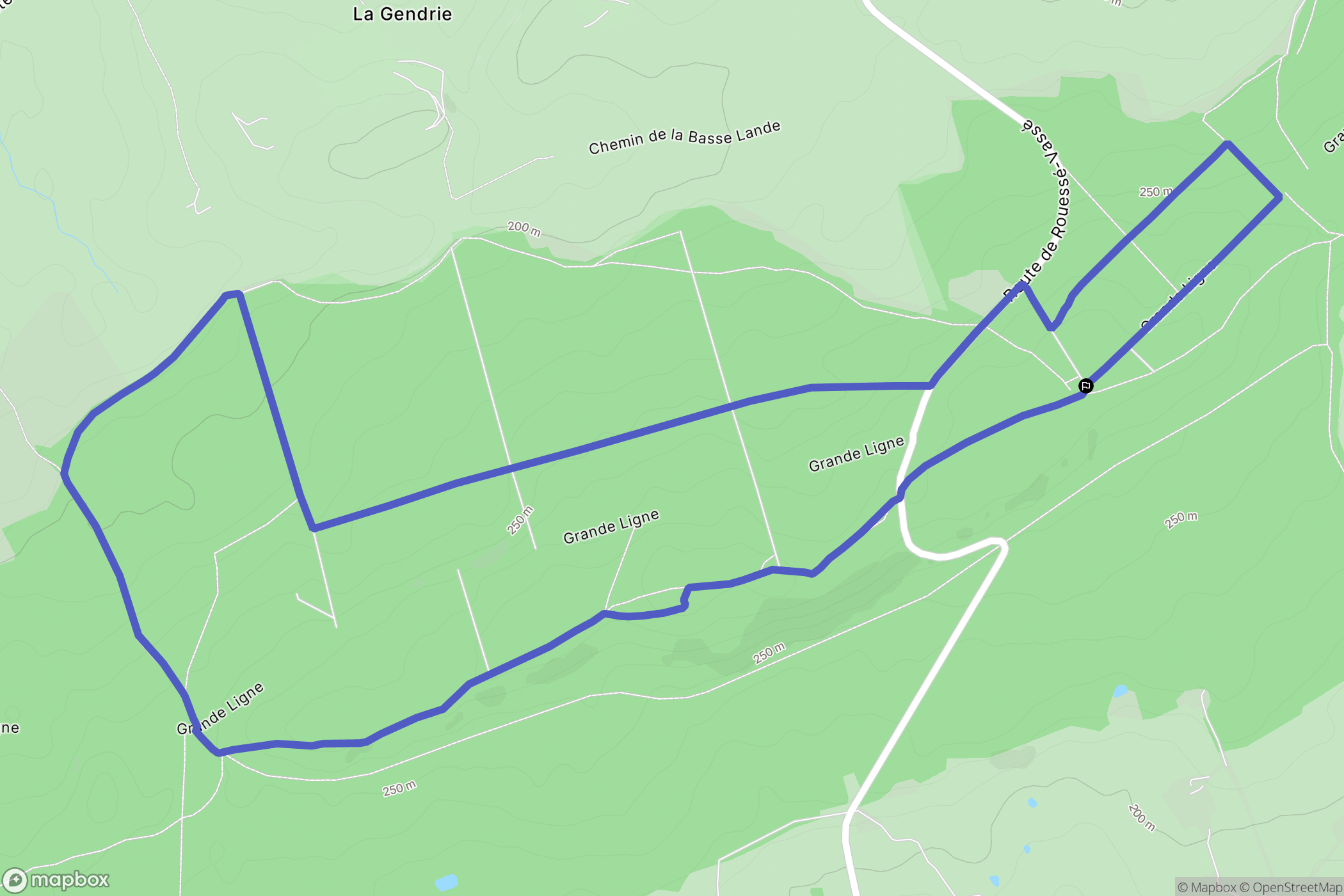 Vimartin-sur-Orthe : carte du parcours de randonnée - France