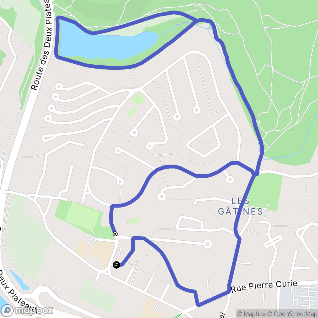 Plaisir : carte du parcours de randonnée - France