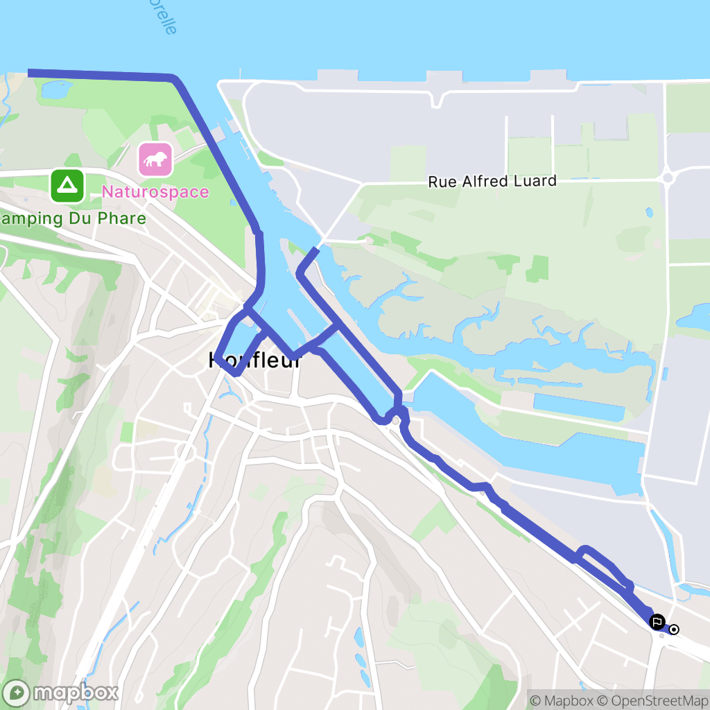 La Rivière-Saint-Sauveur : carte du parcours de randonnée - France