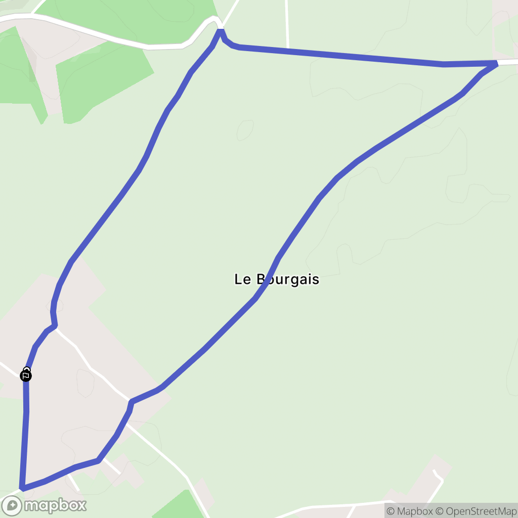 Authieux-Ratiéville : carte du parcours de randonnée - France