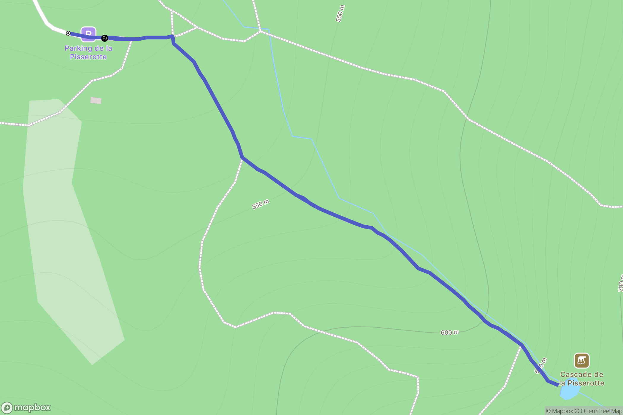Saint-Joseph-de-Rivière : carte du parcours de randonnée - France
