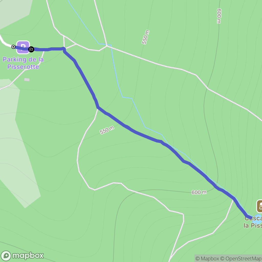 Saint-Joseph-de-Rivière : carte du parcours de randonnée - France