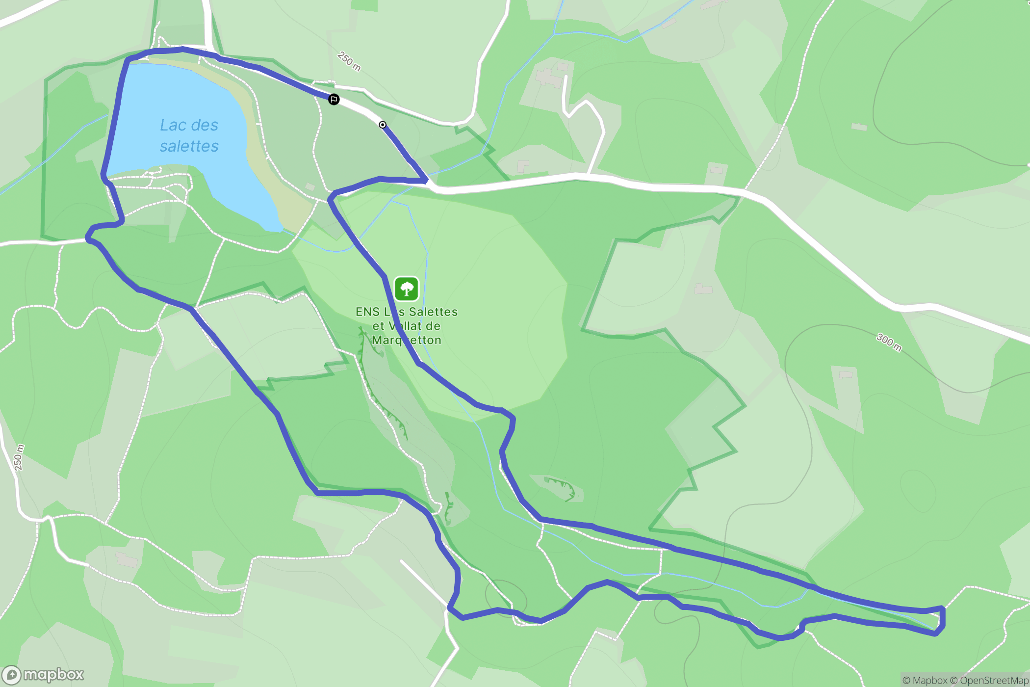 Mormoiron : carte du parcours de randonnée - France