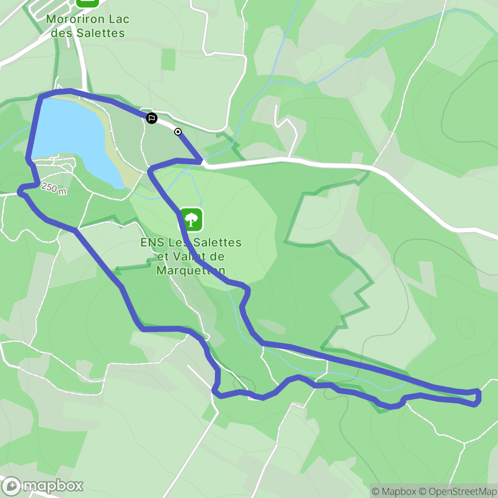 Mormoiron : carte du parcours de randonnée - France