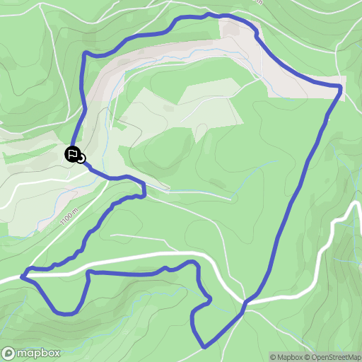Saint-Laurent-les-Bains-Laval-d'Aurelle : carte du parcours de randonnée - France