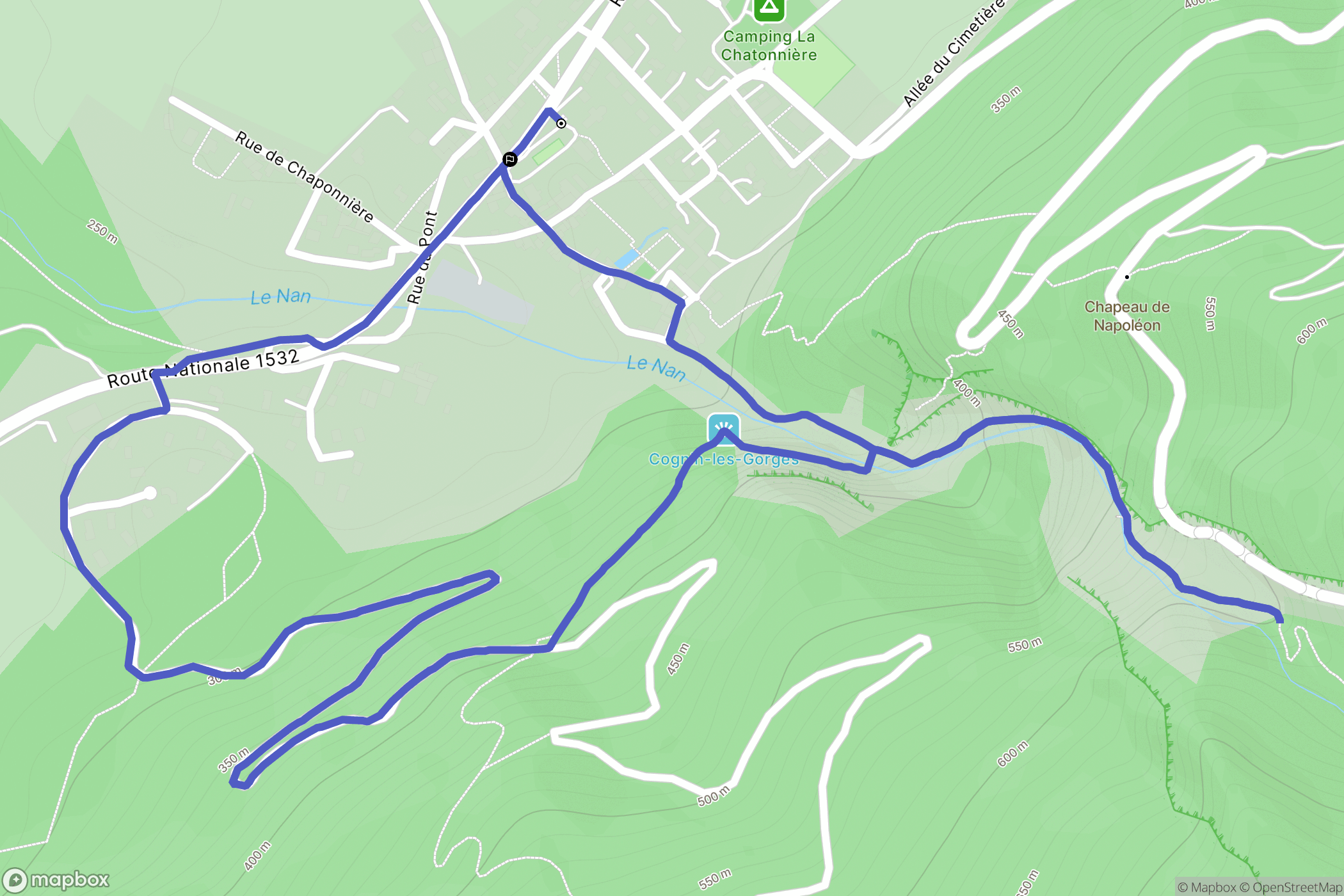 Cognin-les-Gorges: routekaart voor buitenactiviteiten - France