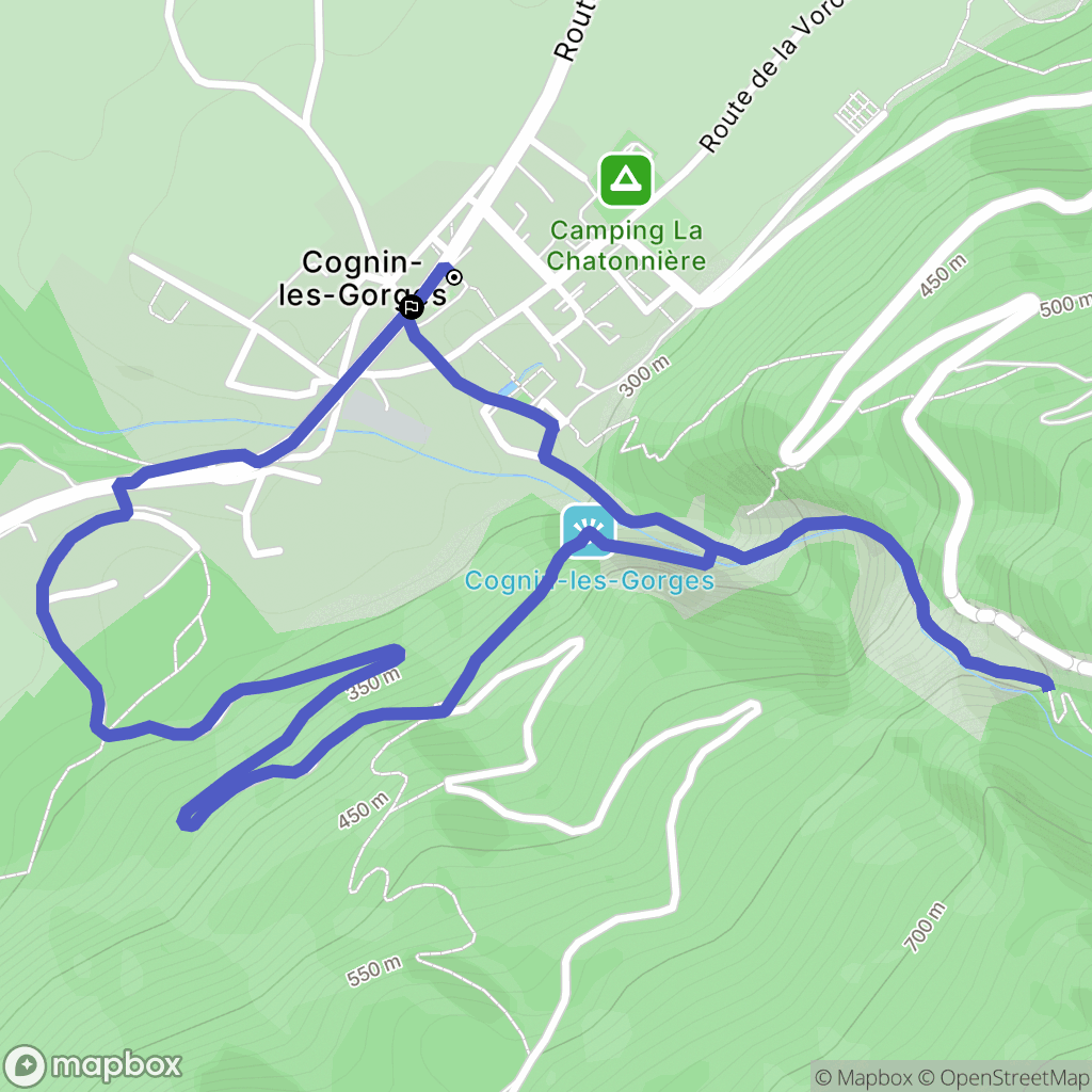 Cognin-les-Gorges: routekaart voor buitenactiviteiten - France
