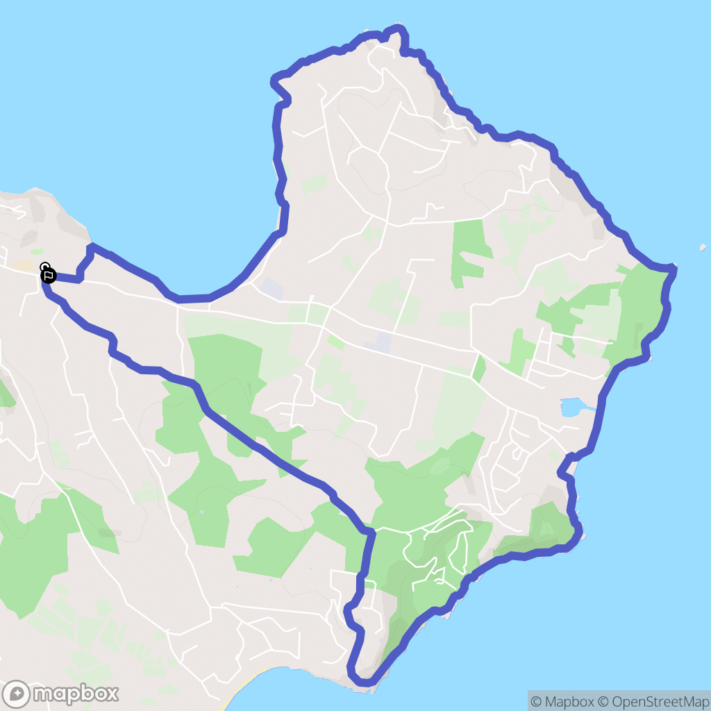 Saint-Tropez : carte du parcours de randonnée - France
