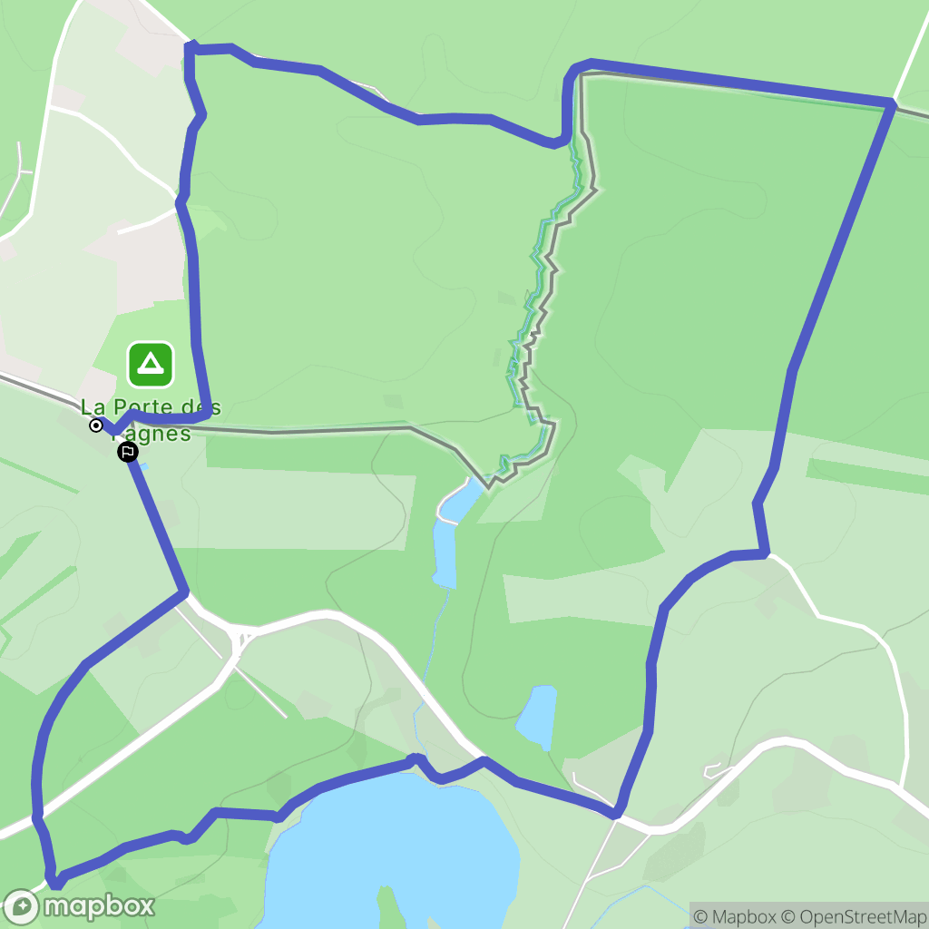 Sivry : carte du parcours de randonnée - France