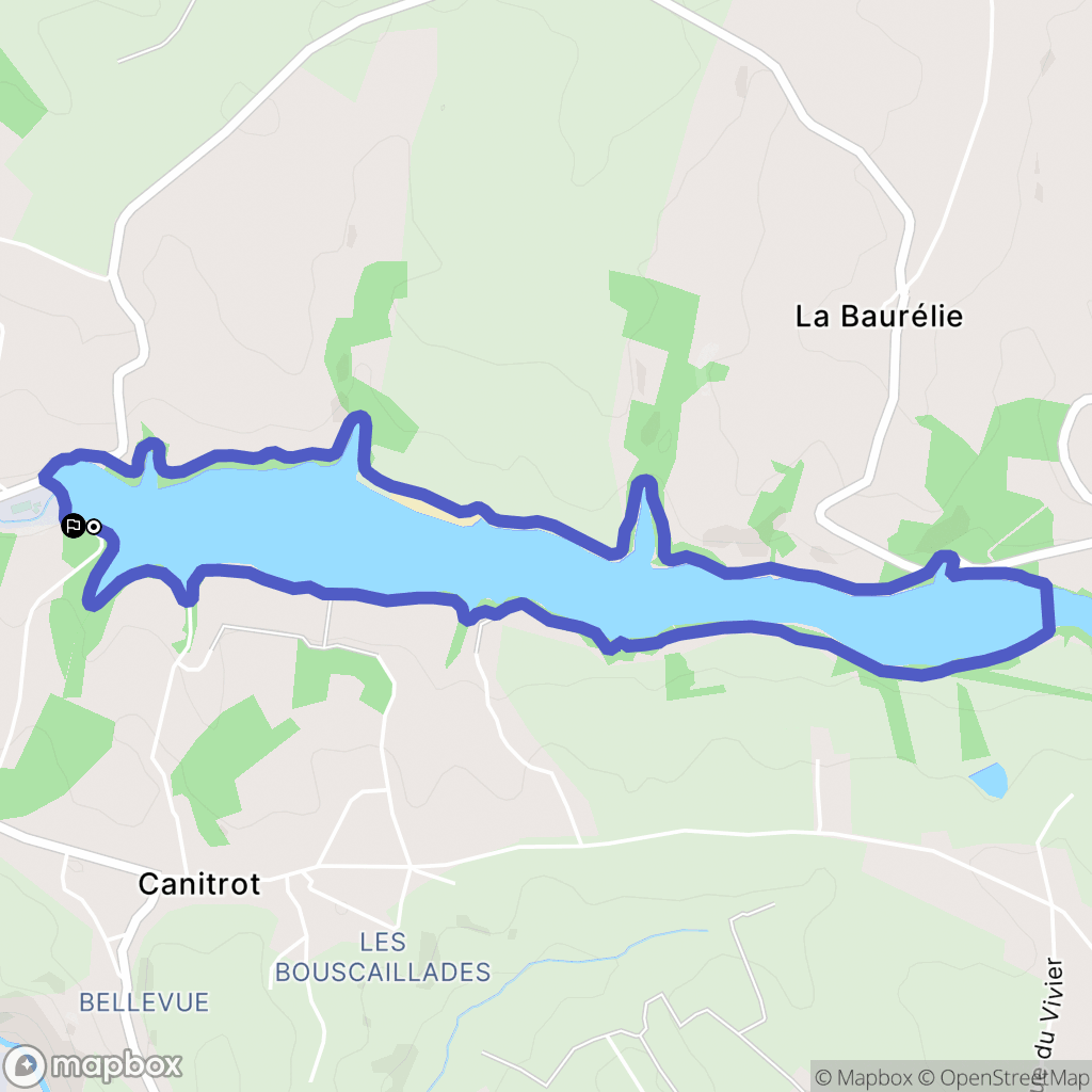 Trévien: routekaart voor buitenactiviteiten - France
