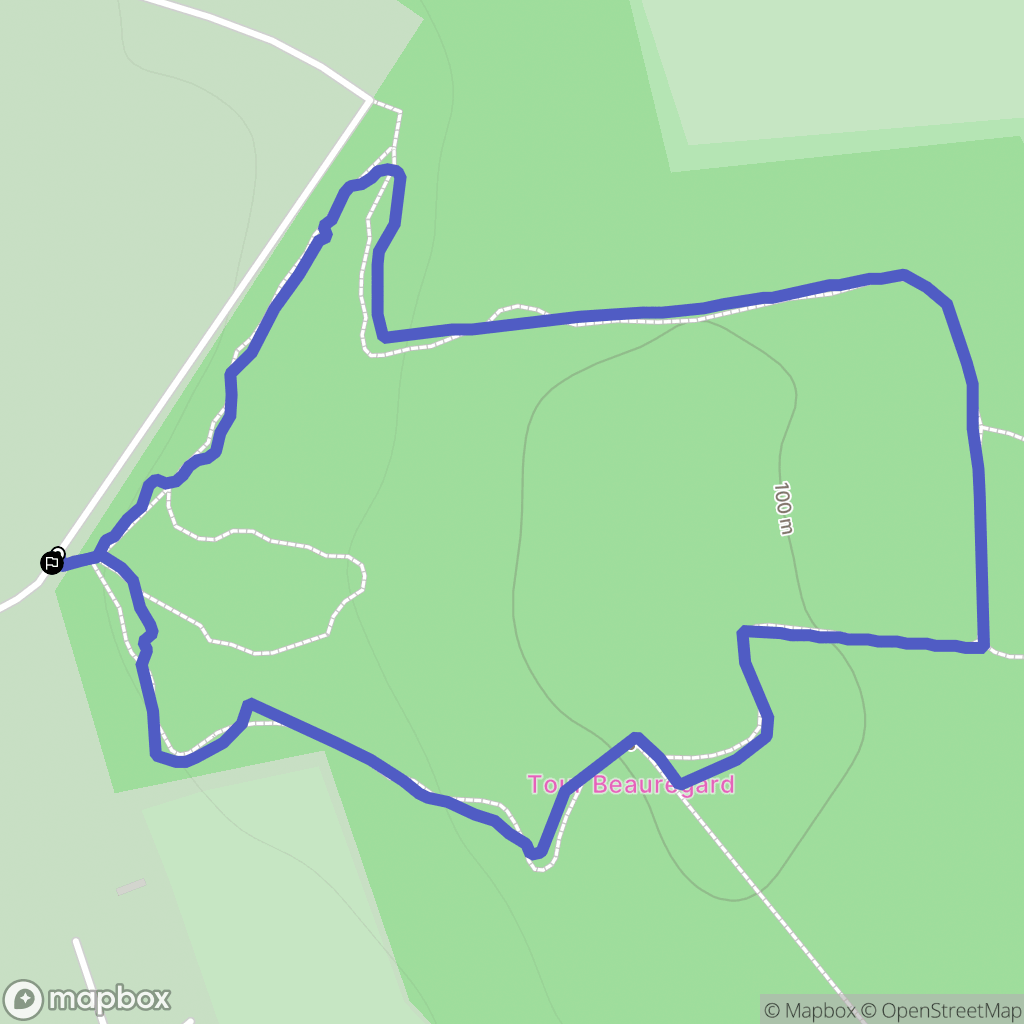 Tuffalun : carte du parcours de randonnée - France