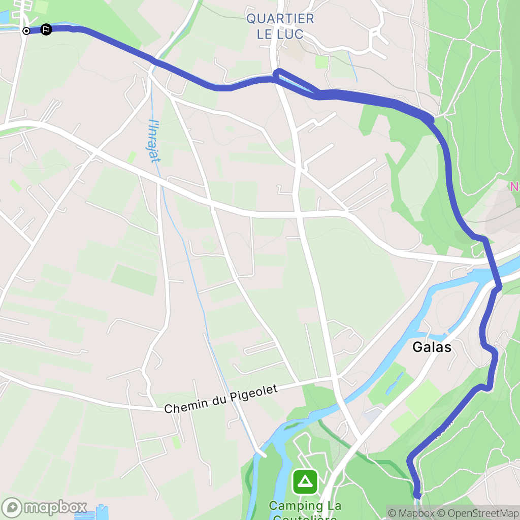 Saumane-de-Vaucluse : carte du parcours de randonnée - France