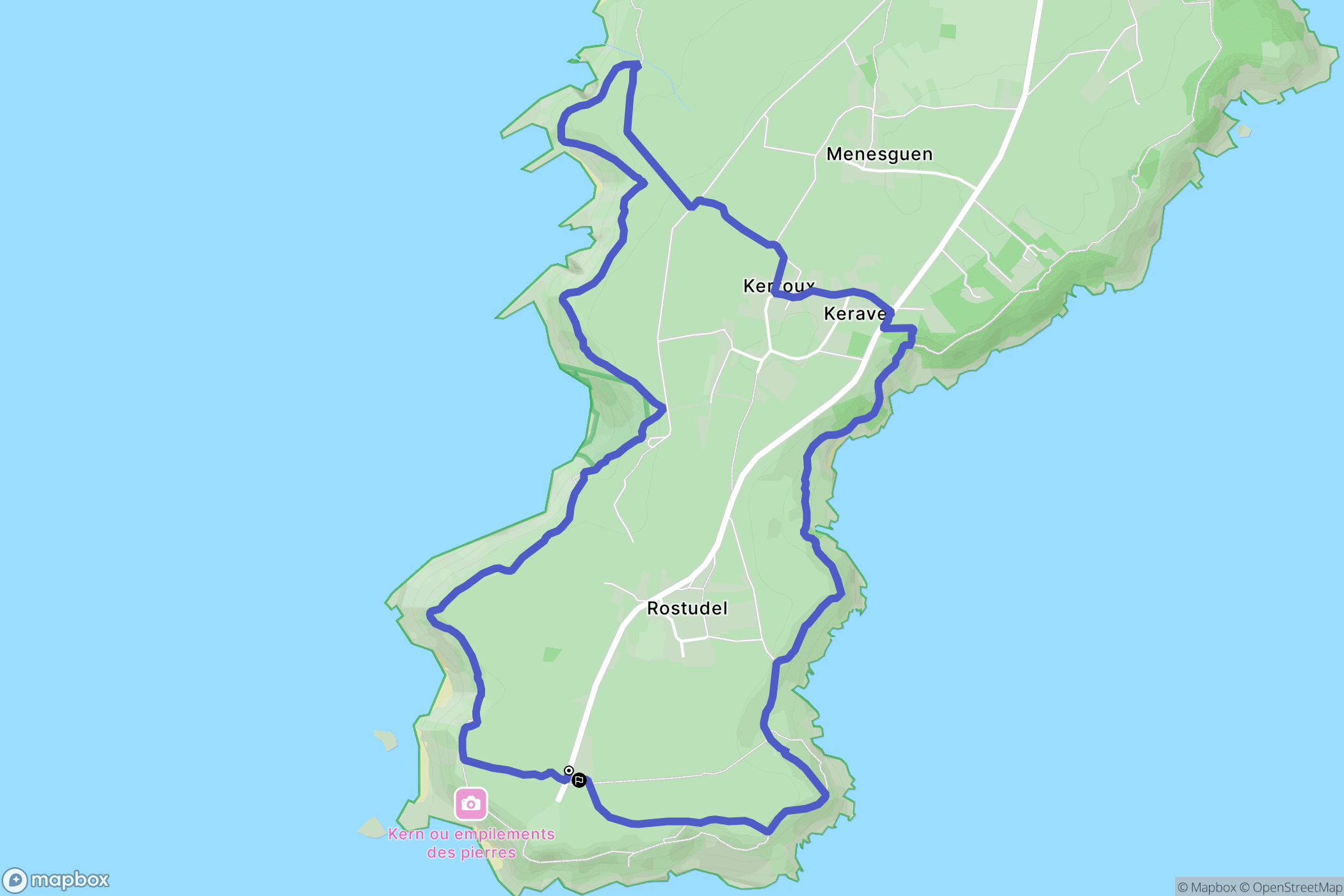 Crozon: routekaart voor buitenactiviteiten - France