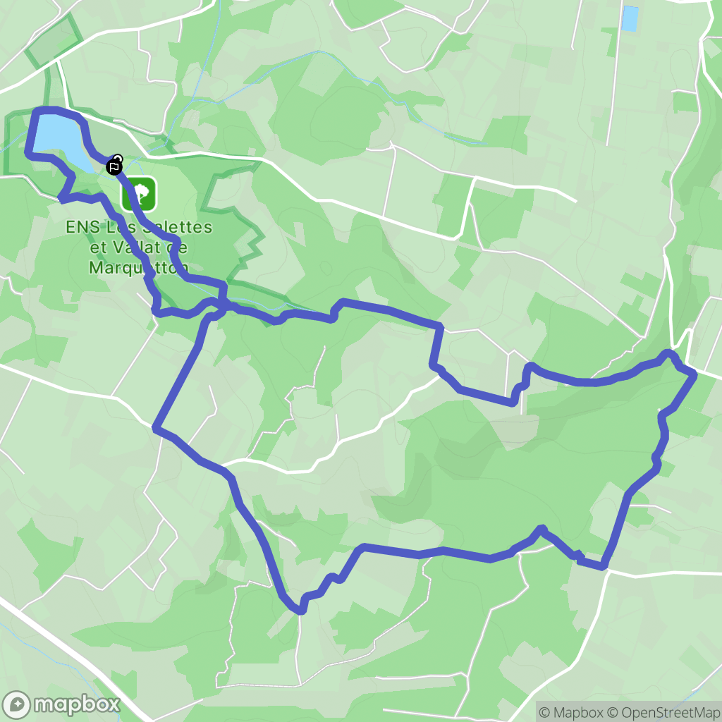 Mormoiron : carte du parcours de randonnée - France