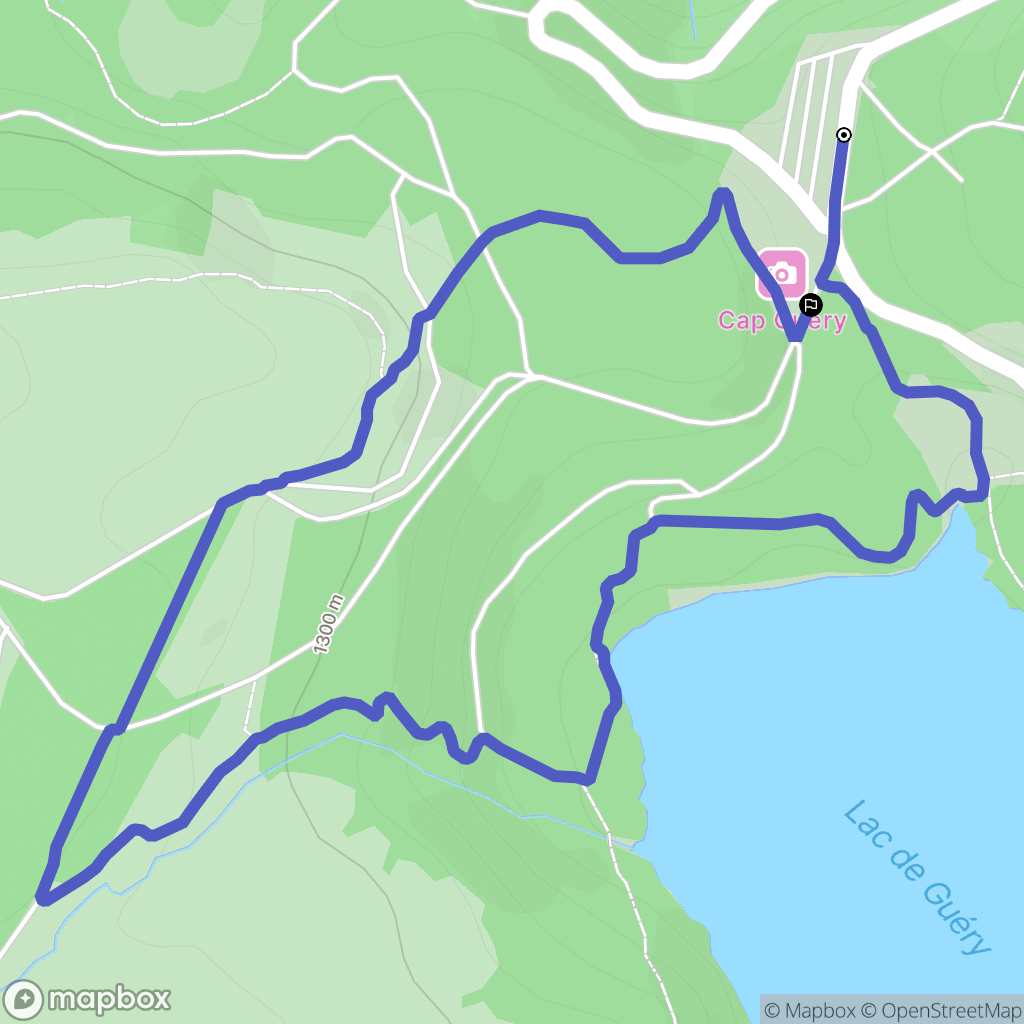 Orcival : carte du parcours de randonnée - France