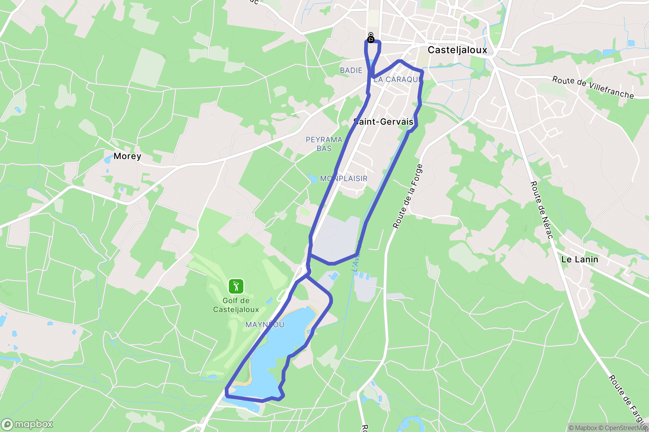 Casteljaloux: routekaart voor buitenactiviteiten - France
