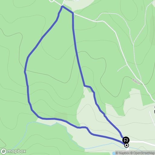 Sainte-Sigolène : carte du parcours de randonnée - France