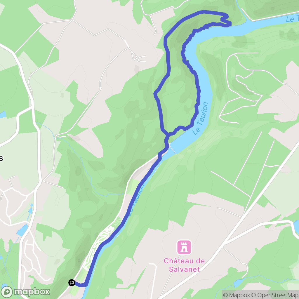 Saint-Priest-Taurion : carte du parcours de randonnée - France