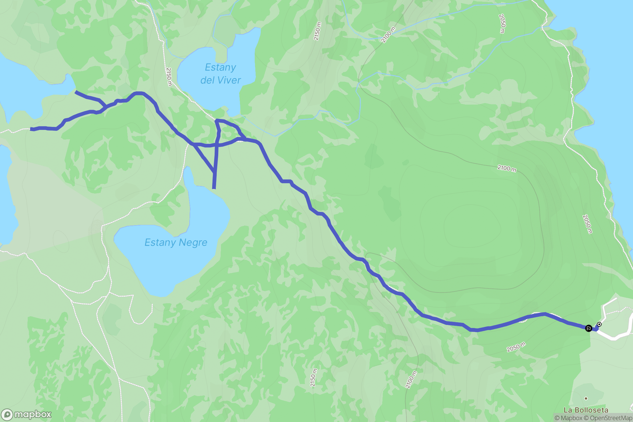 Angoustrine-Villeneuve-des-Escaldes: routekaart voor buitenactiviteiten - France