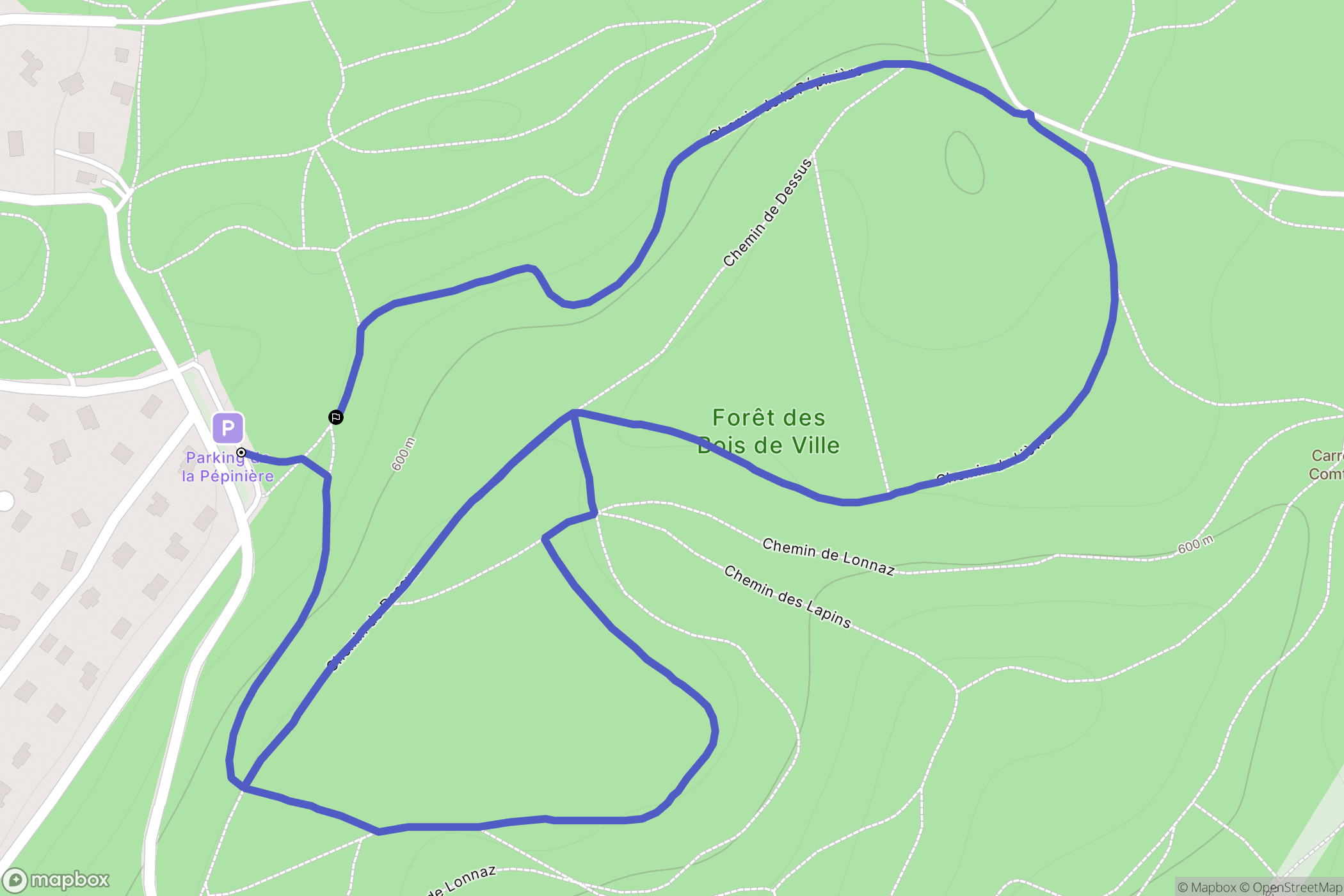 Armoy : carte du parcours de randonnée - France