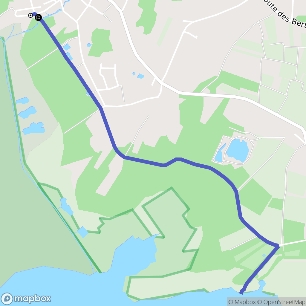 Bouaye : carte du parcours de randonnée - France