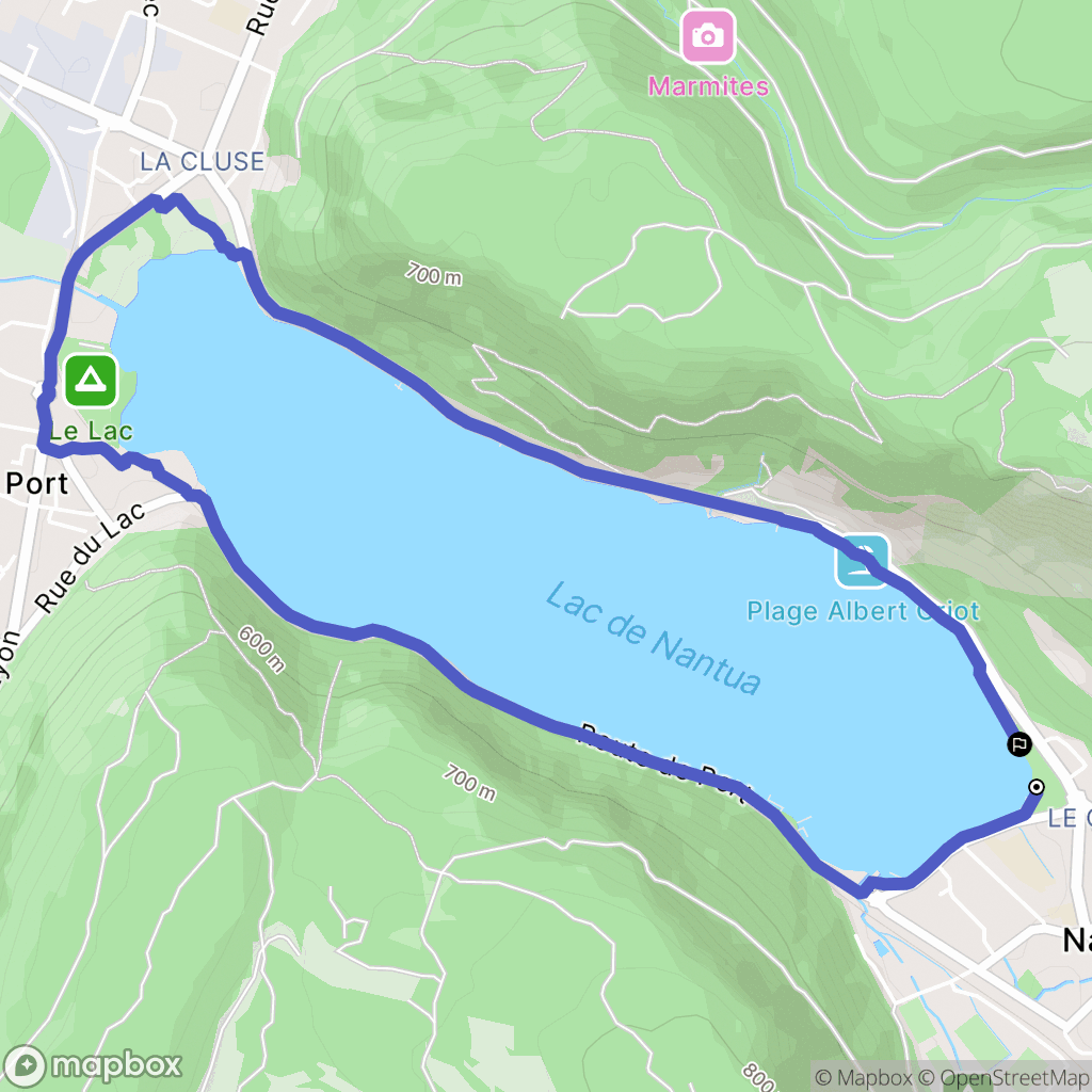 Nantua: routekaart voor buitenactiviteiten - France