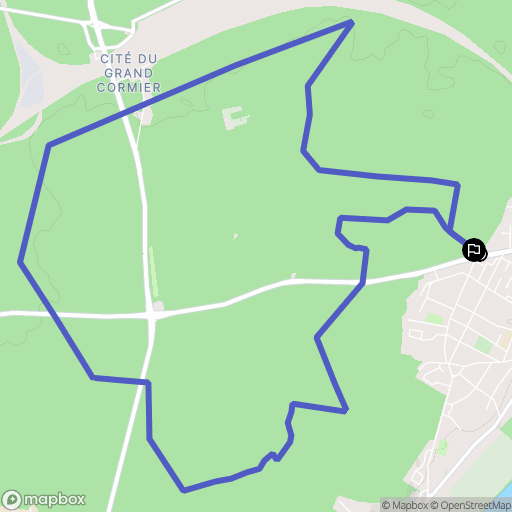 Saint-Germain-en-Laye : carte du parcours de randonnée - France