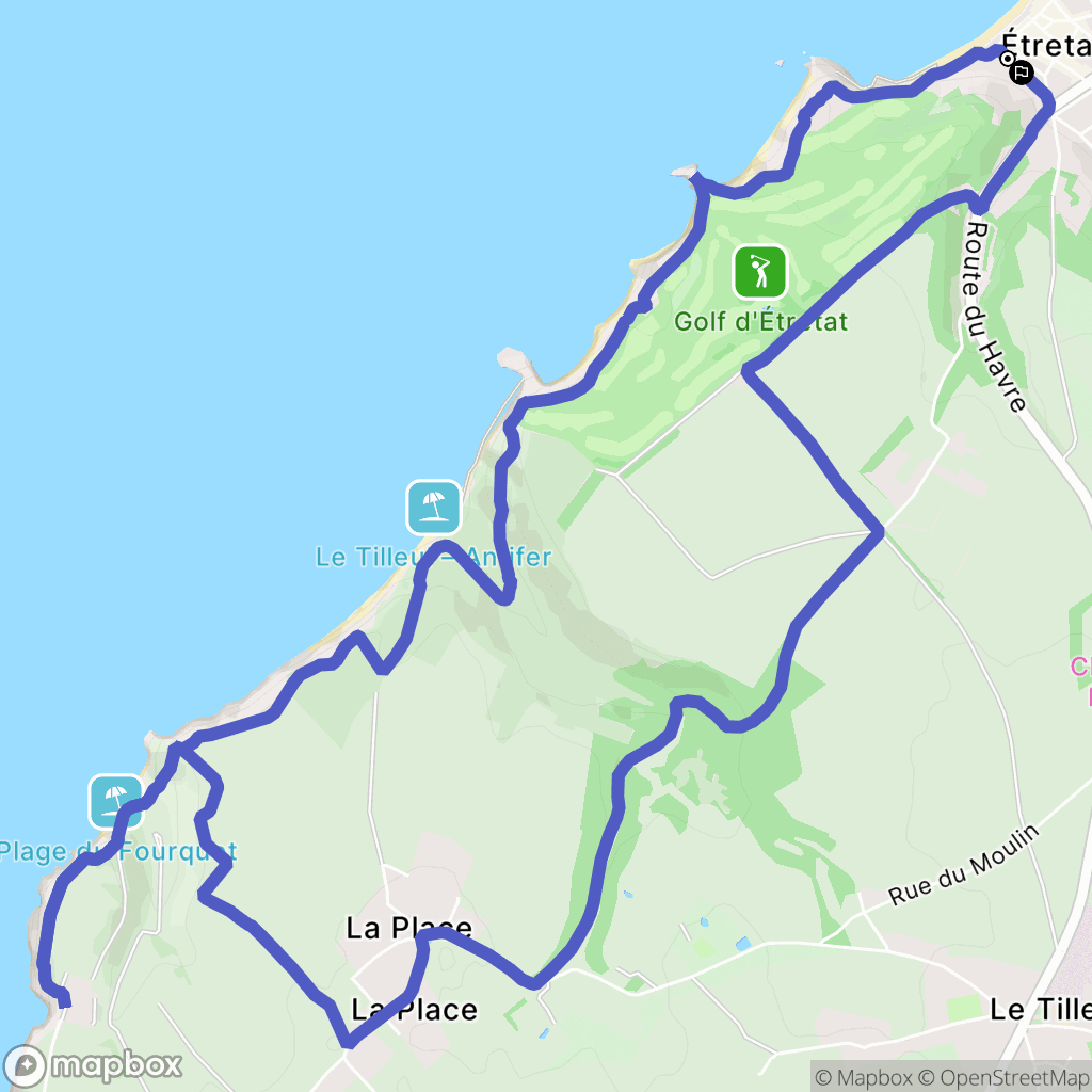 Étretat: routekaart voor buitenactiviteiten - France