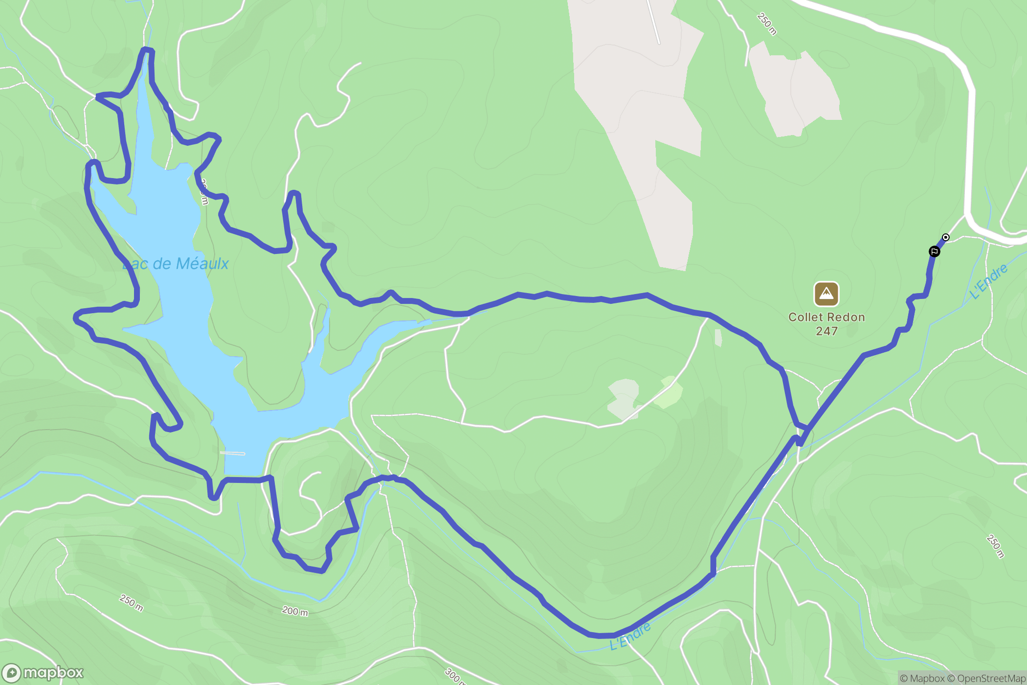 Fayence : carte du parcours de randonnée - France