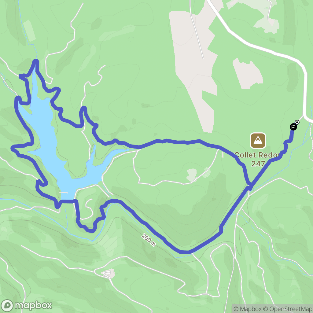 Fayence : carte du parcours de randonnée - France