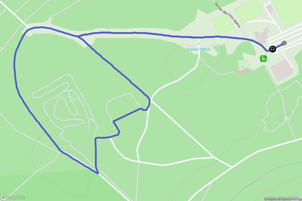 Ludres : carte du parcours de randonnée - France