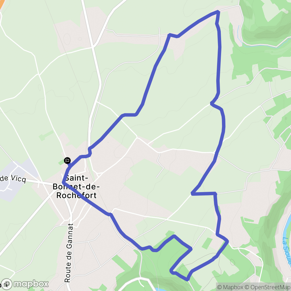Saint-Bonnet-de-Rochefort: routekaart voor buitenactiviteiten - France