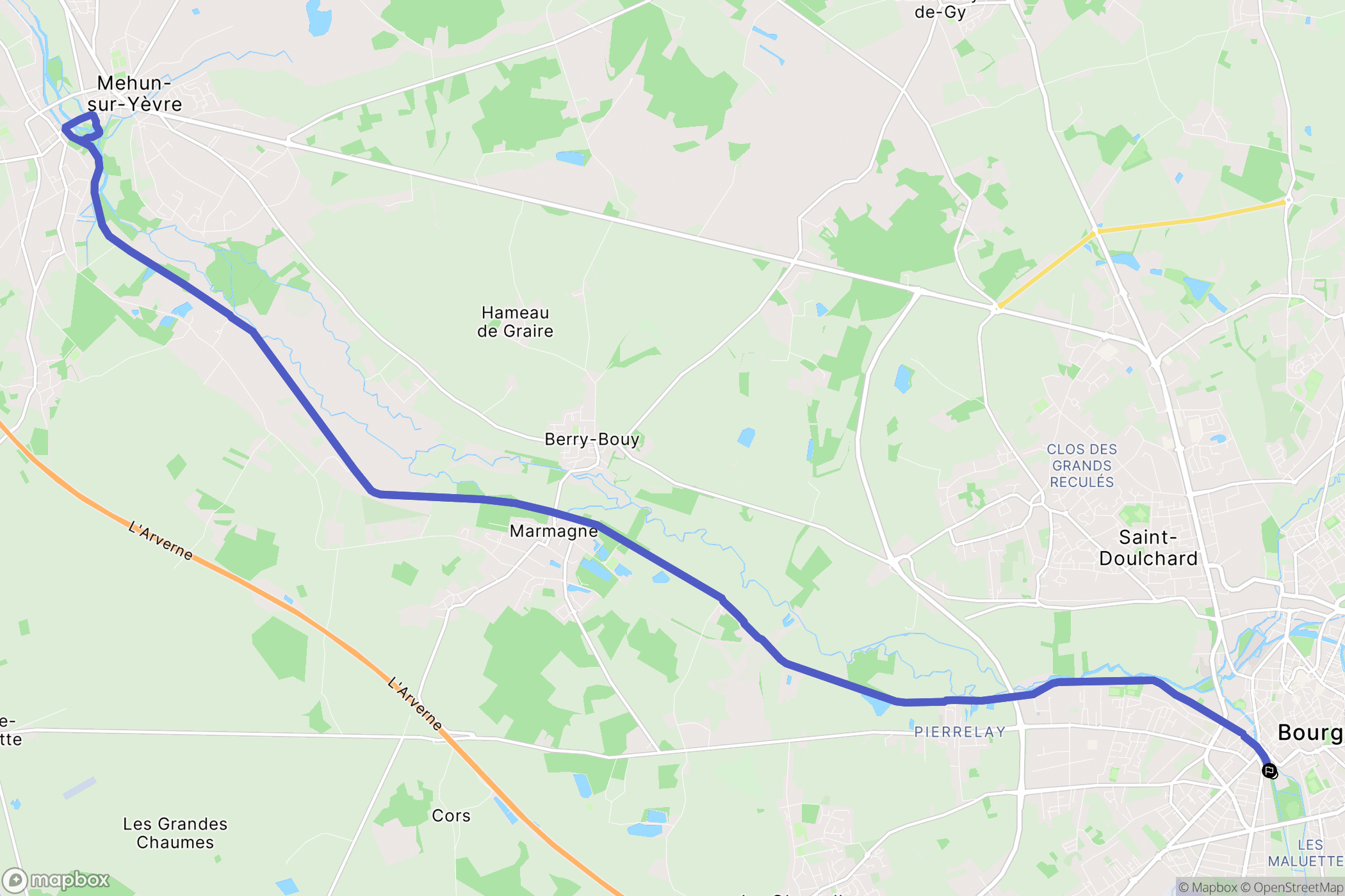 Bourges: routekaart voor buitenactiviteiten - France