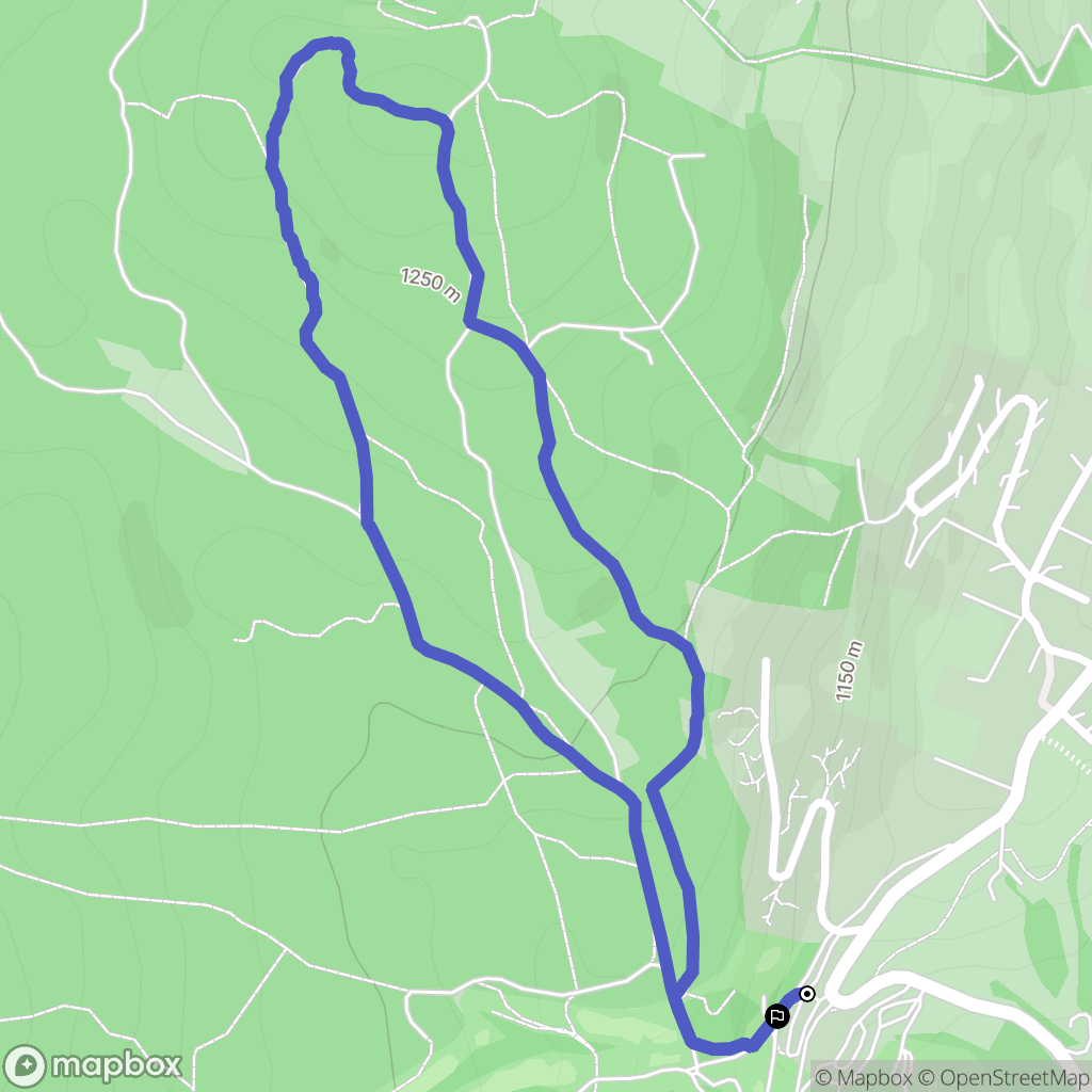 Corrençon-en-Vercors : carte du parcours de randonnée - France