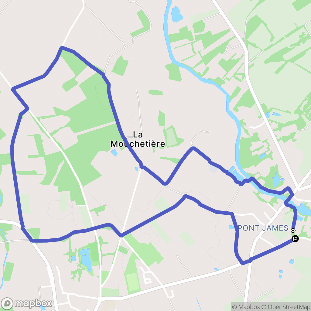 Saint-Colomban : carte du parcours de randonnée - France