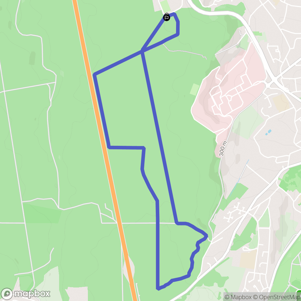 Laxou : carte du parcours de randonnée - France
