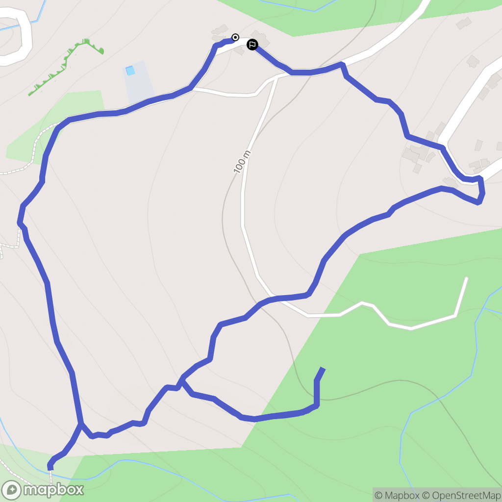 Barrettali : carte du parcours de randonnée - France