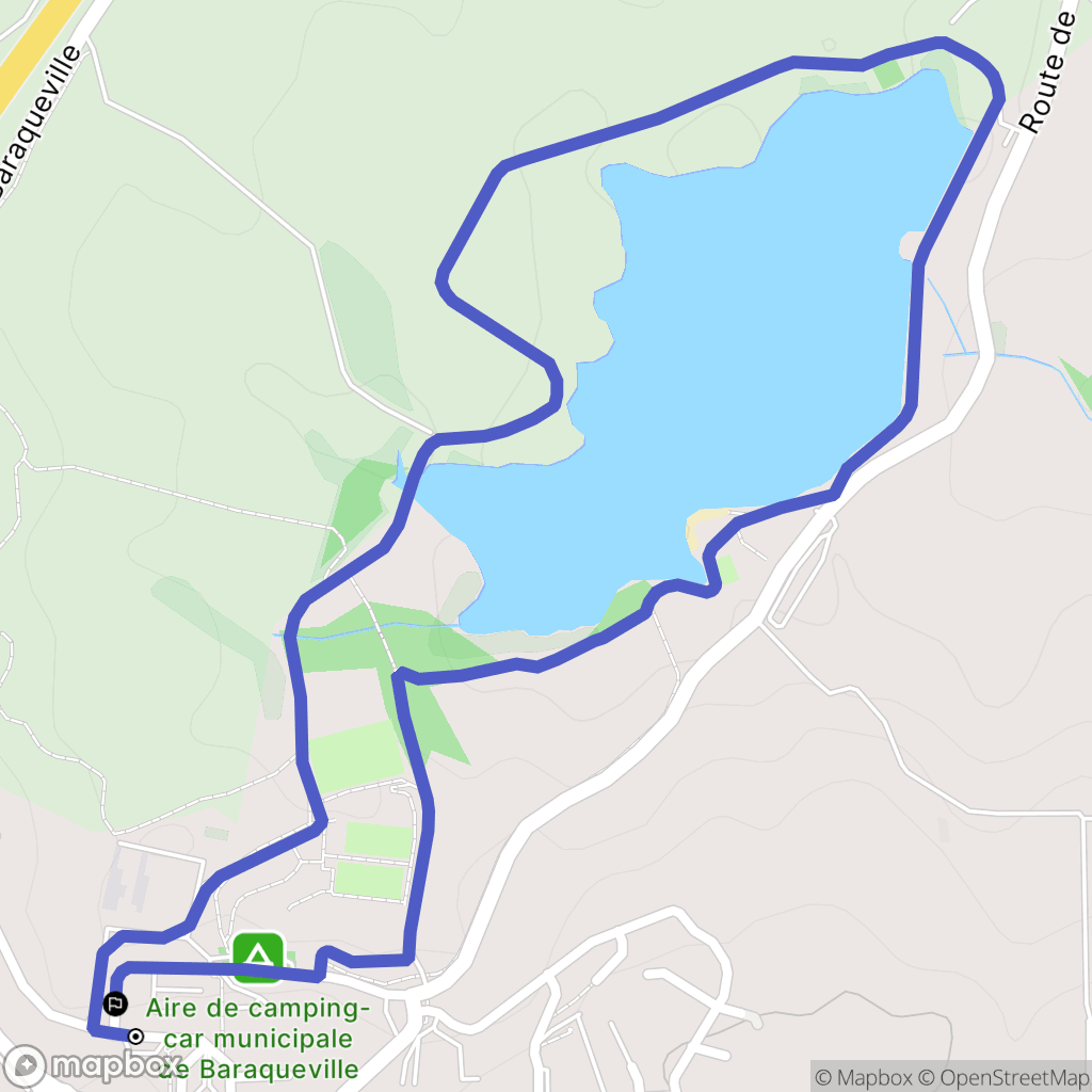 Baraqueville : carte du parcours de randonnée - France