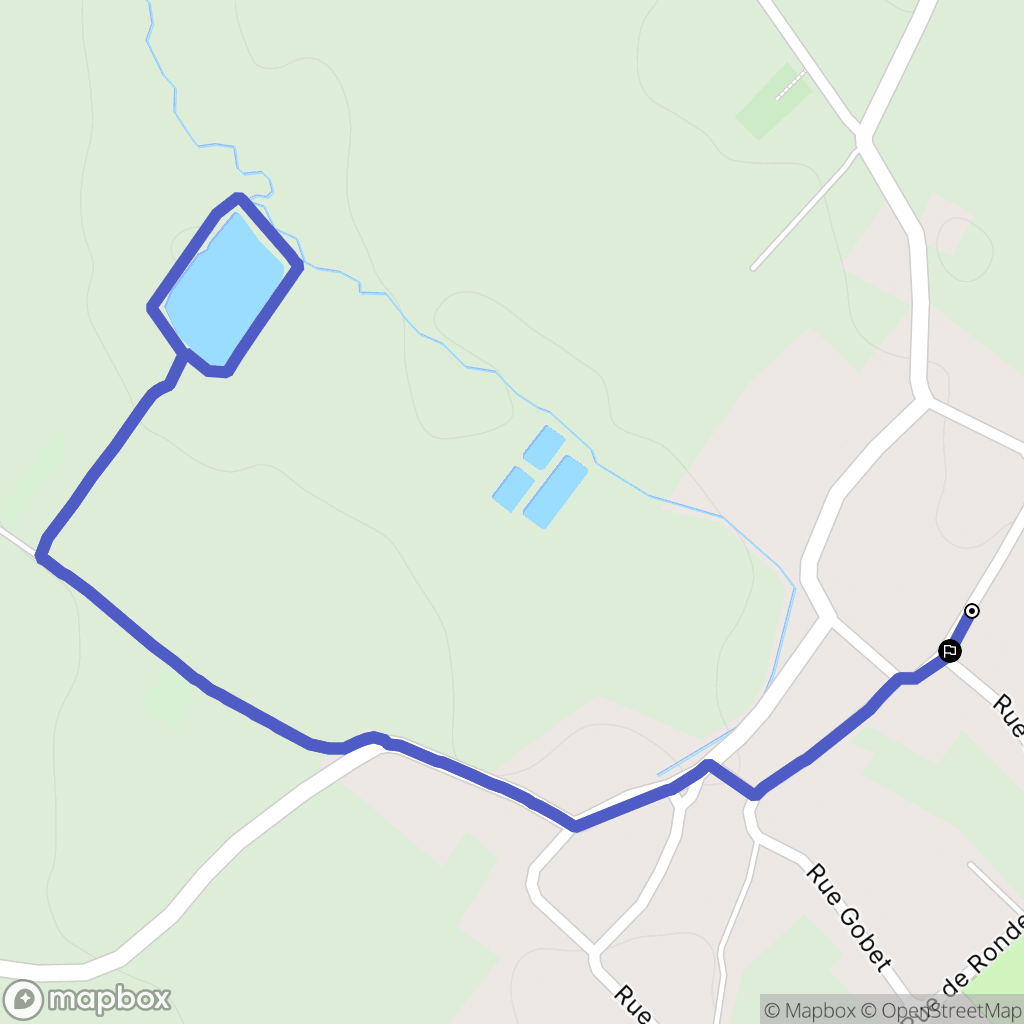 Cugney : carte du parcours de randonnée - France