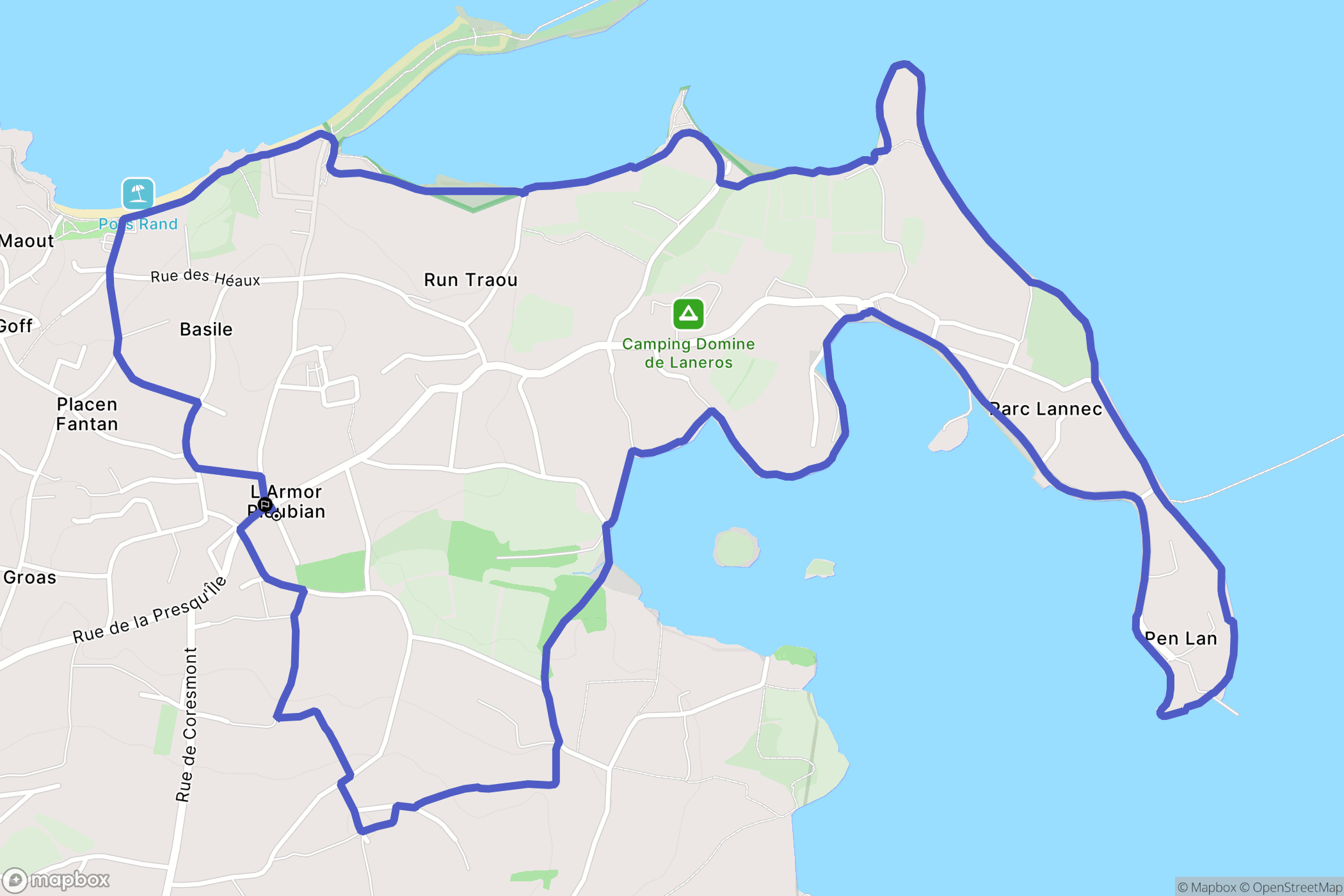 Pleubian: routekaart voor buitenactiviteiten - France