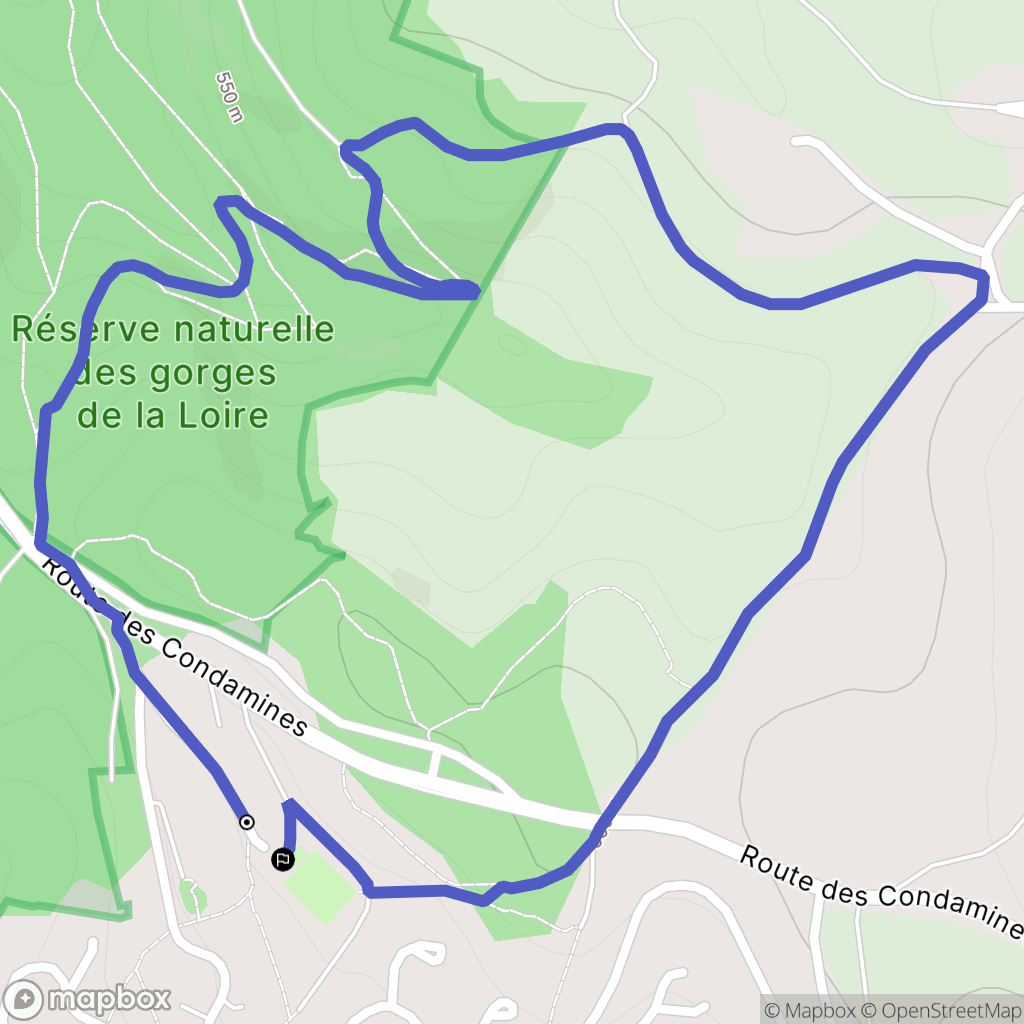 Saint-Victor-sur-Loire : carte du parcours de randonnée - France