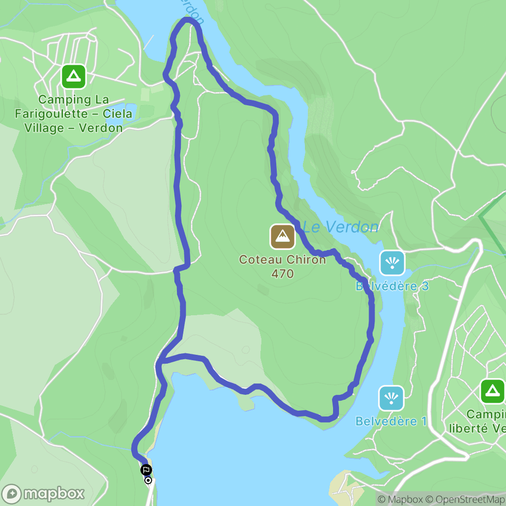 Saint-Laurent-du-Verdon: routekaart voor buitenactiviteiten - France