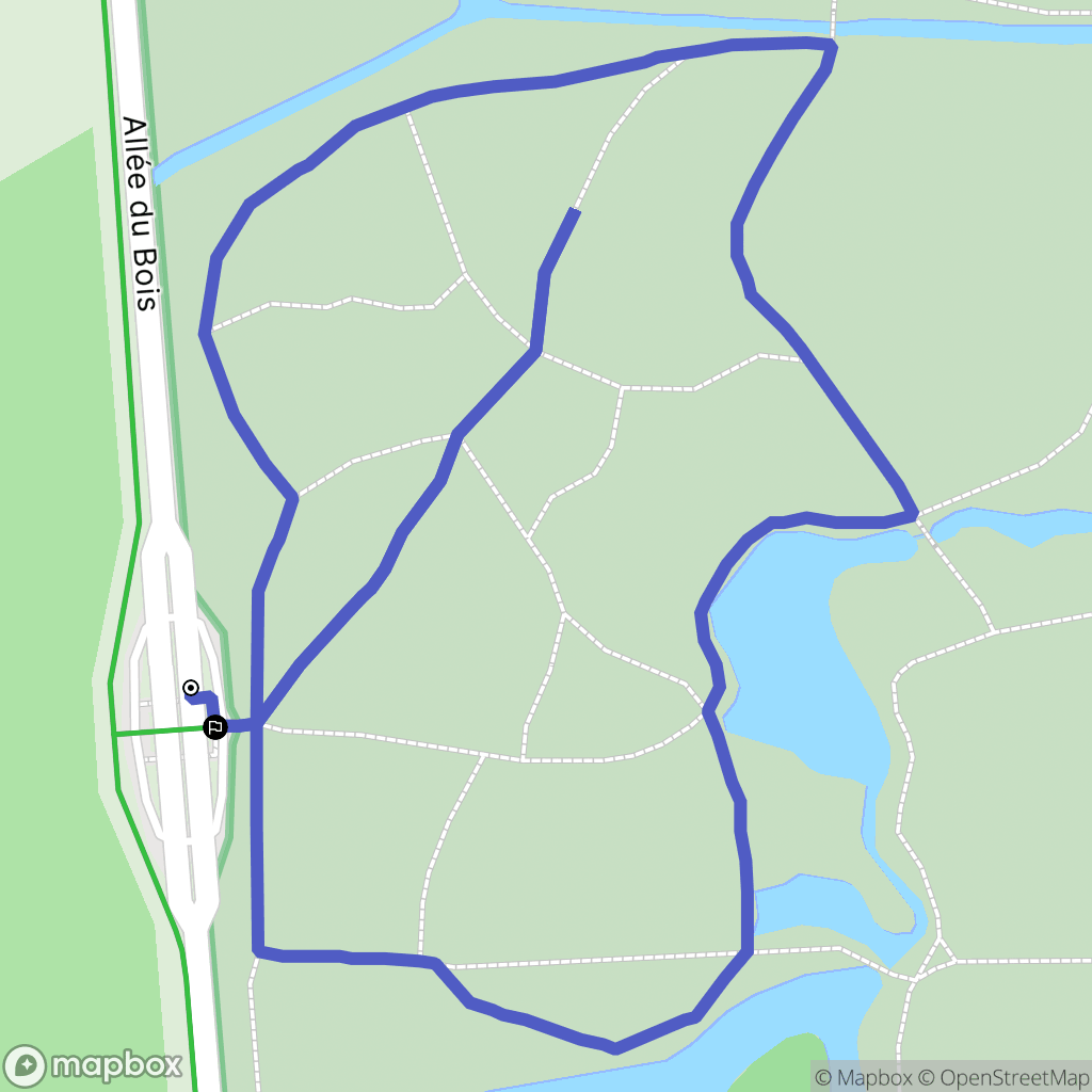 Bordeaux : carte du parcours de randonnée - France