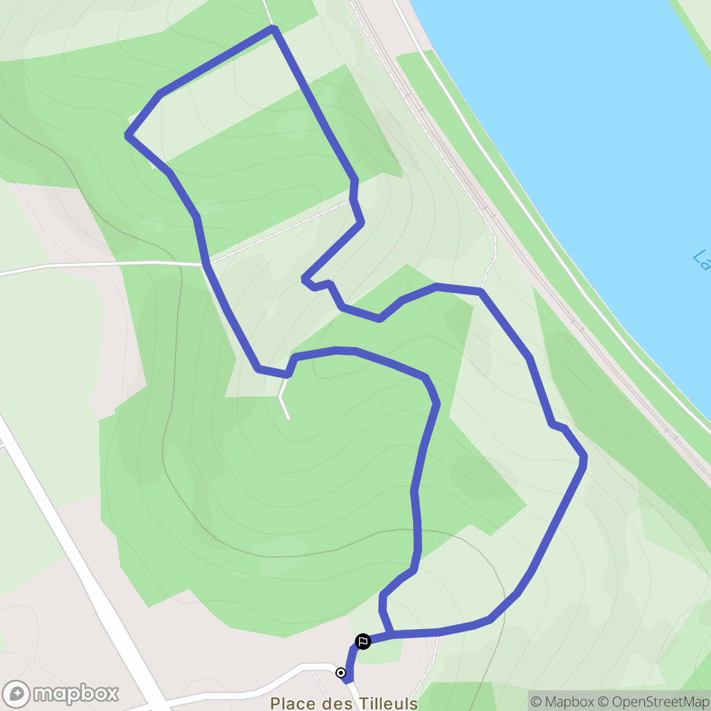 Vironvay : carte du parcours de randonnée - France
