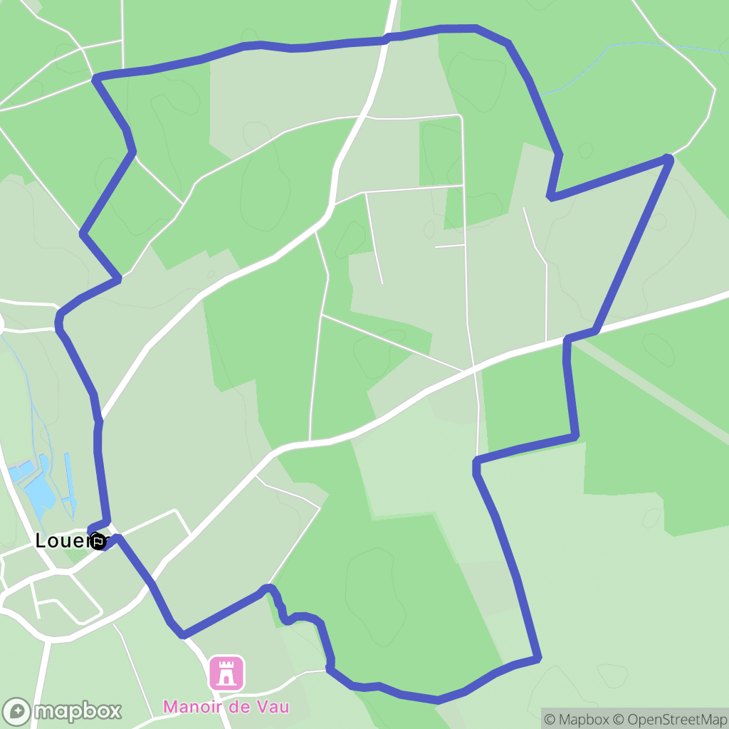 Tuffalun : carte du parcours de randonnée - France