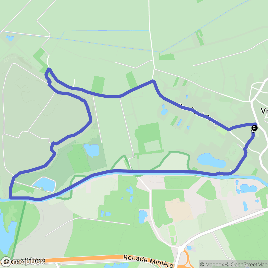 Vred : carte du parcours de randonnée - France