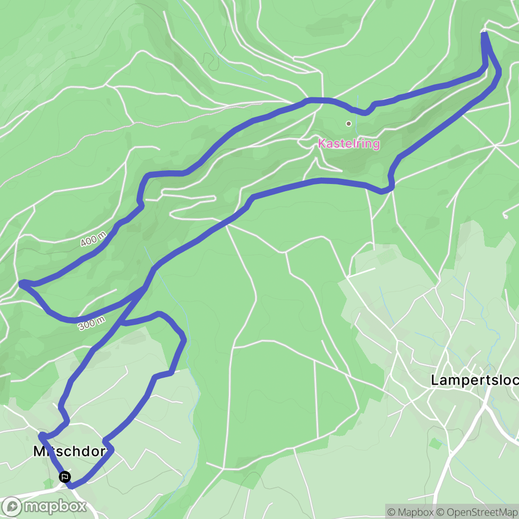 Gœrsdorf : carte du parcours de randonnée - France