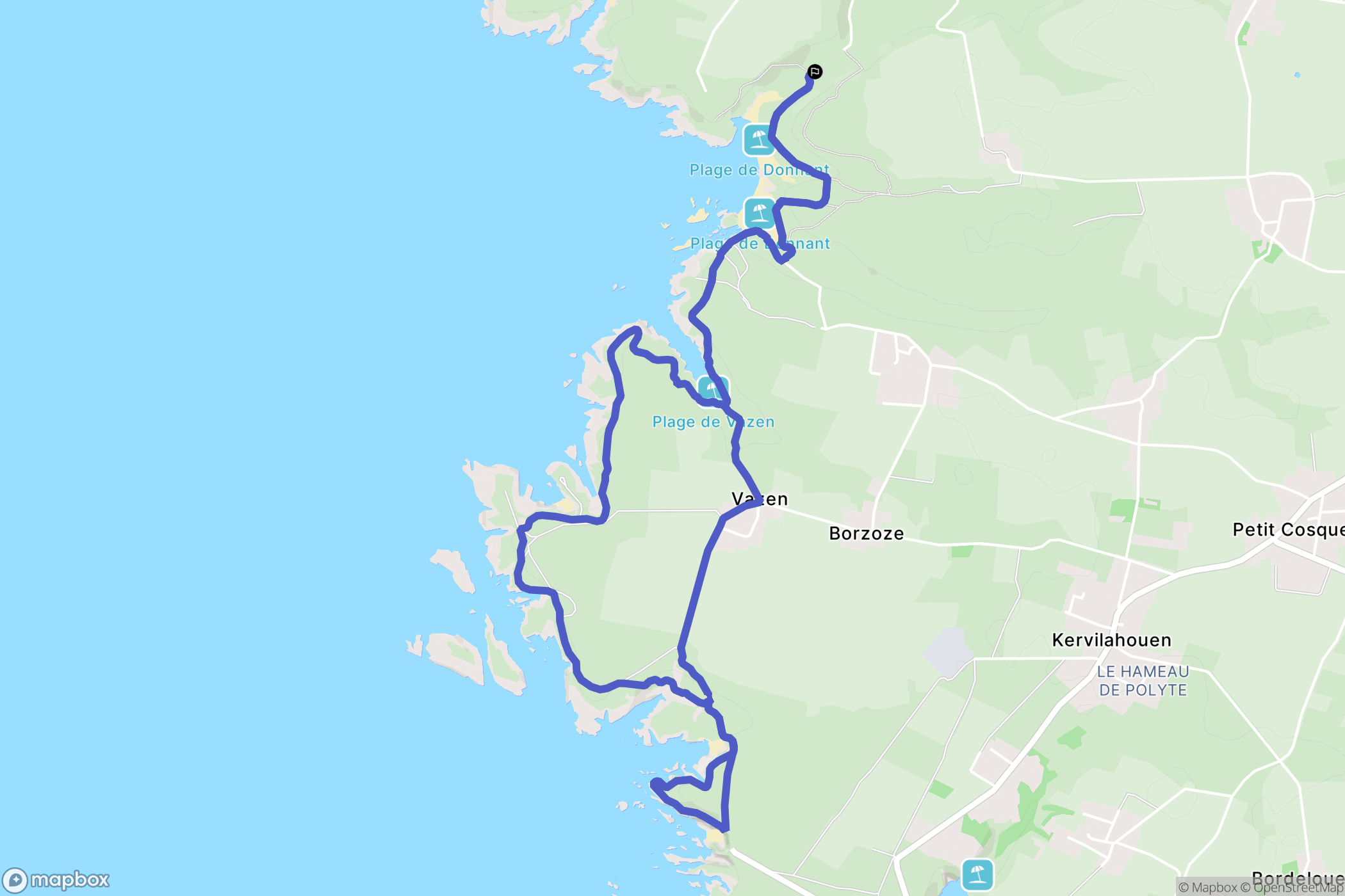 Sauzon: routekaart voor buitenactiviteiten - France
